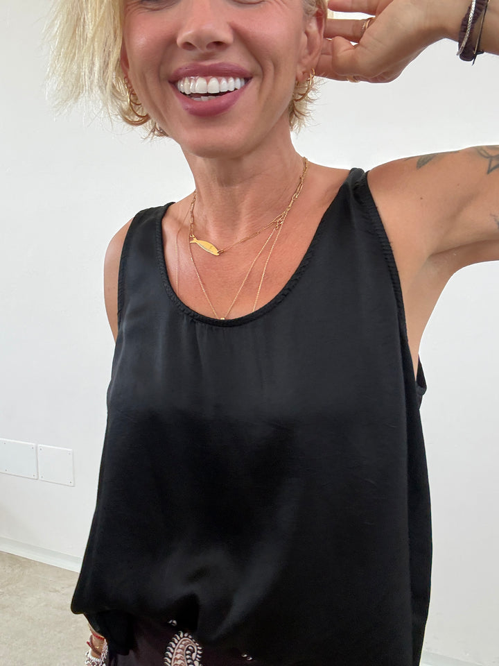CANOTTA RITA SATIN NERA