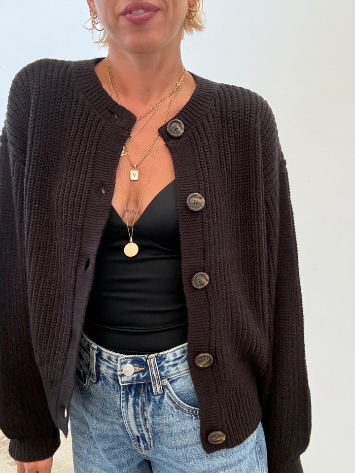 CARDIGAN LEA NERO
