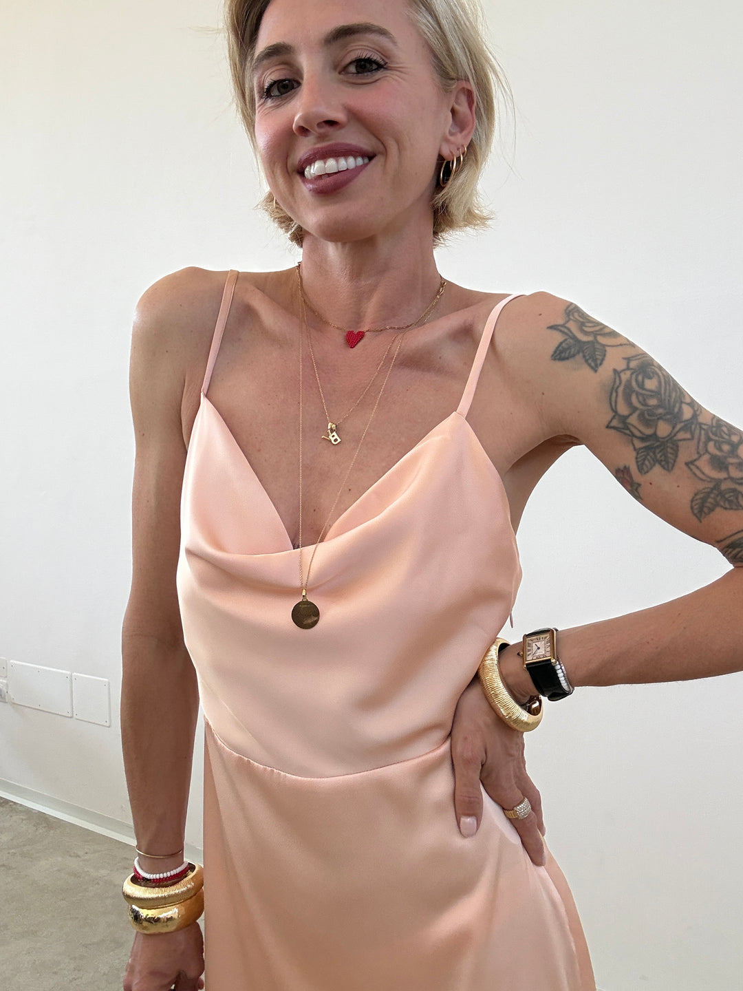 ABITO VANINA SATIN PESCA