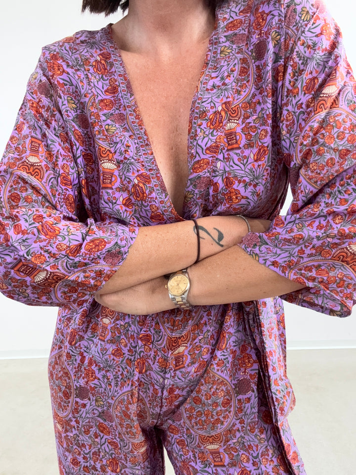 JUMPSUIT DELHI VIOLA/RUST