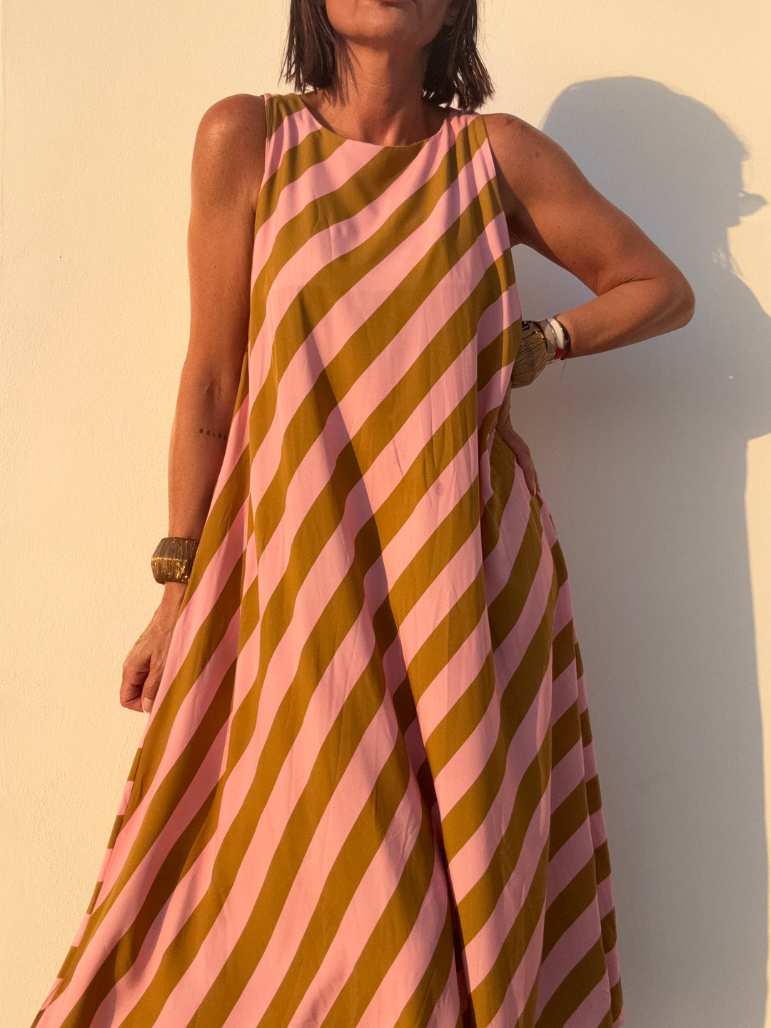 ABITO RIGONI ROSA/OLIVA