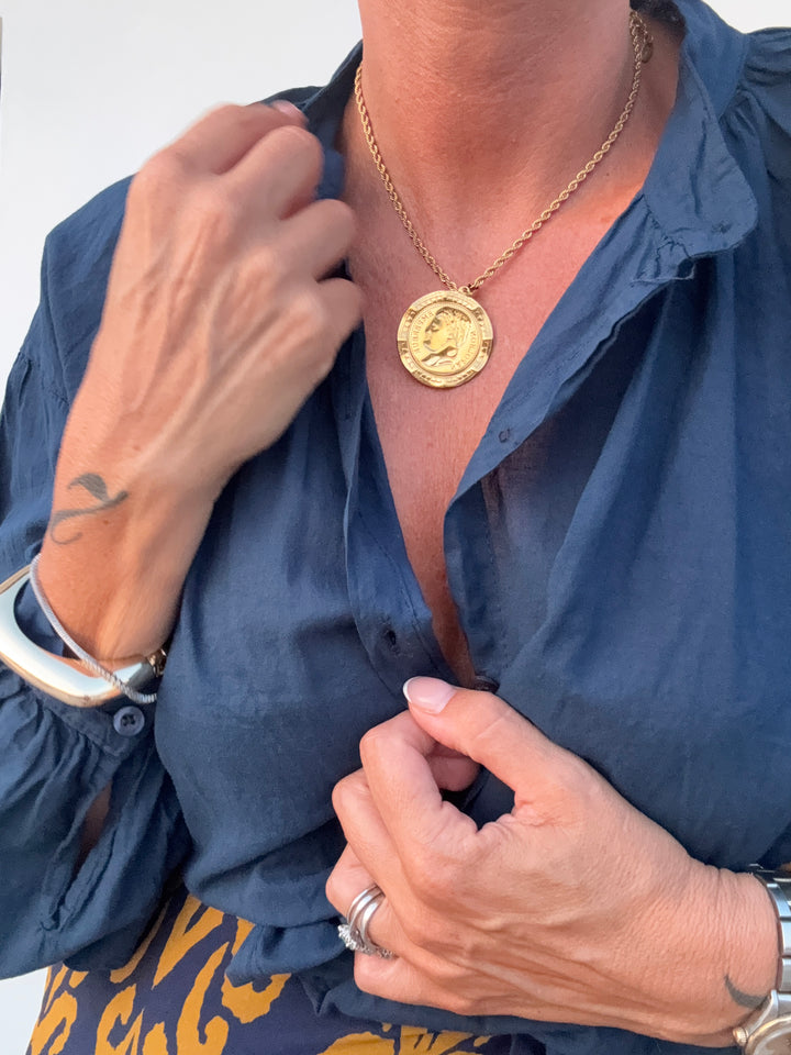 COLLANA MEDAGLIA ORO