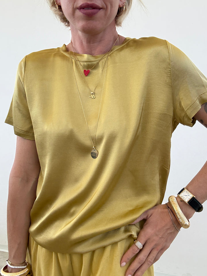 TSHIRT BETTA SATIN OLIO