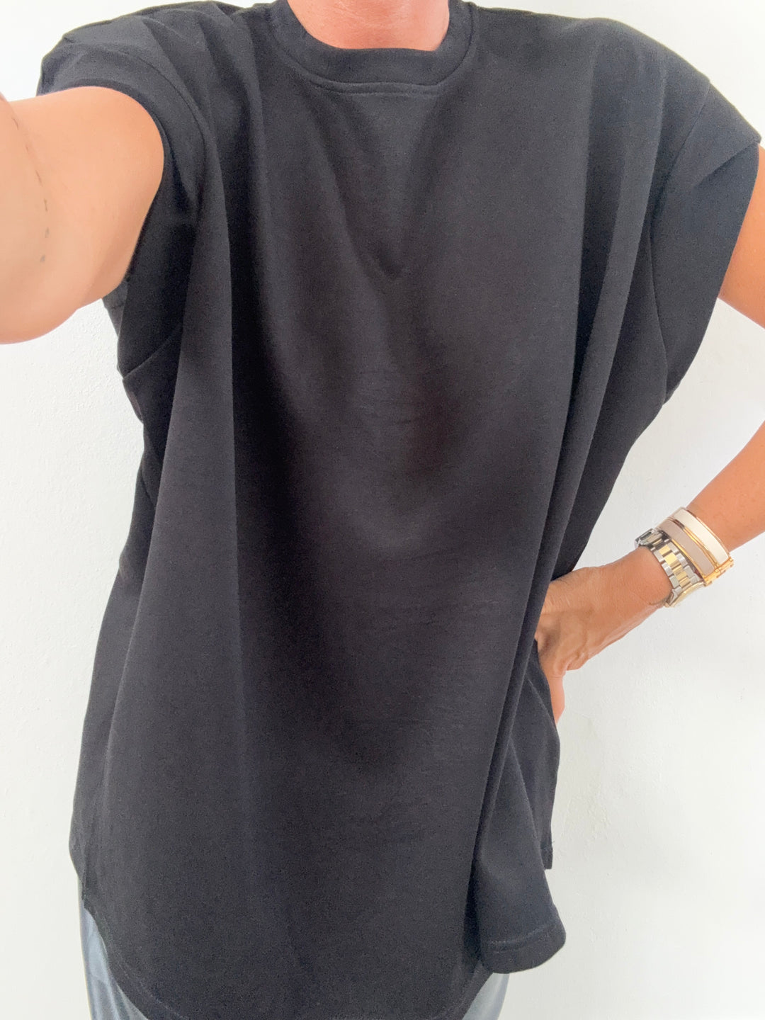 TSHIRT BRENDA NEOPRENE NERA