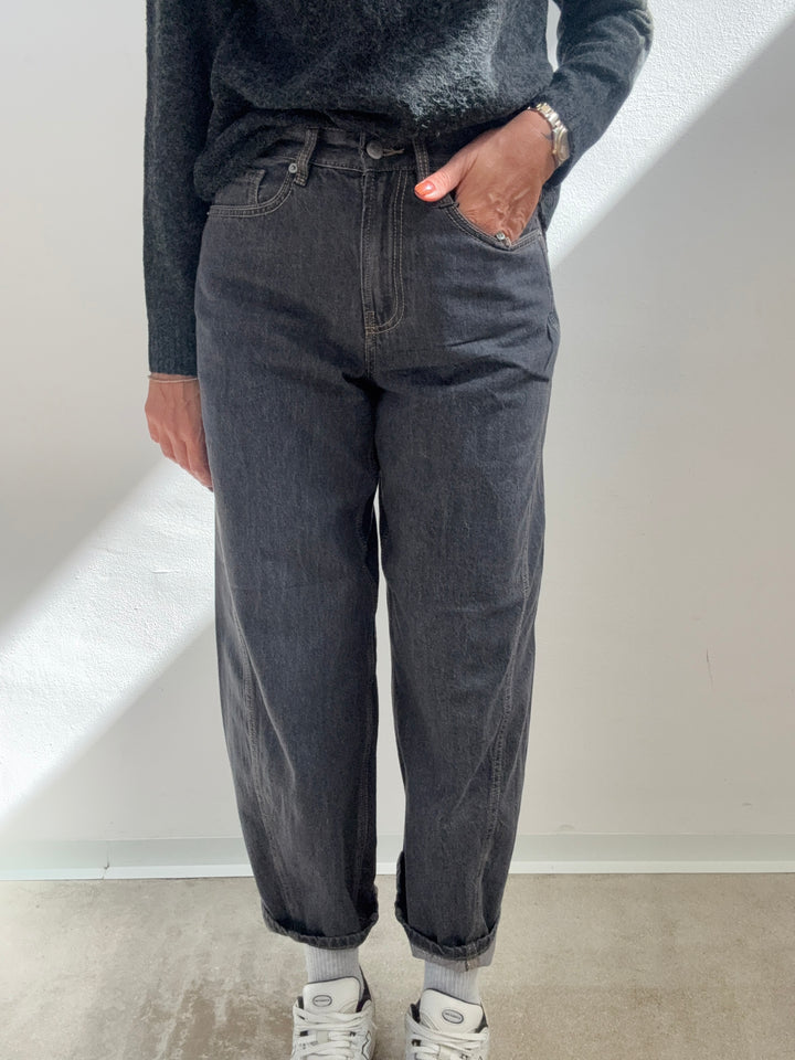 DENIM BARREL ZOE GRIGIO