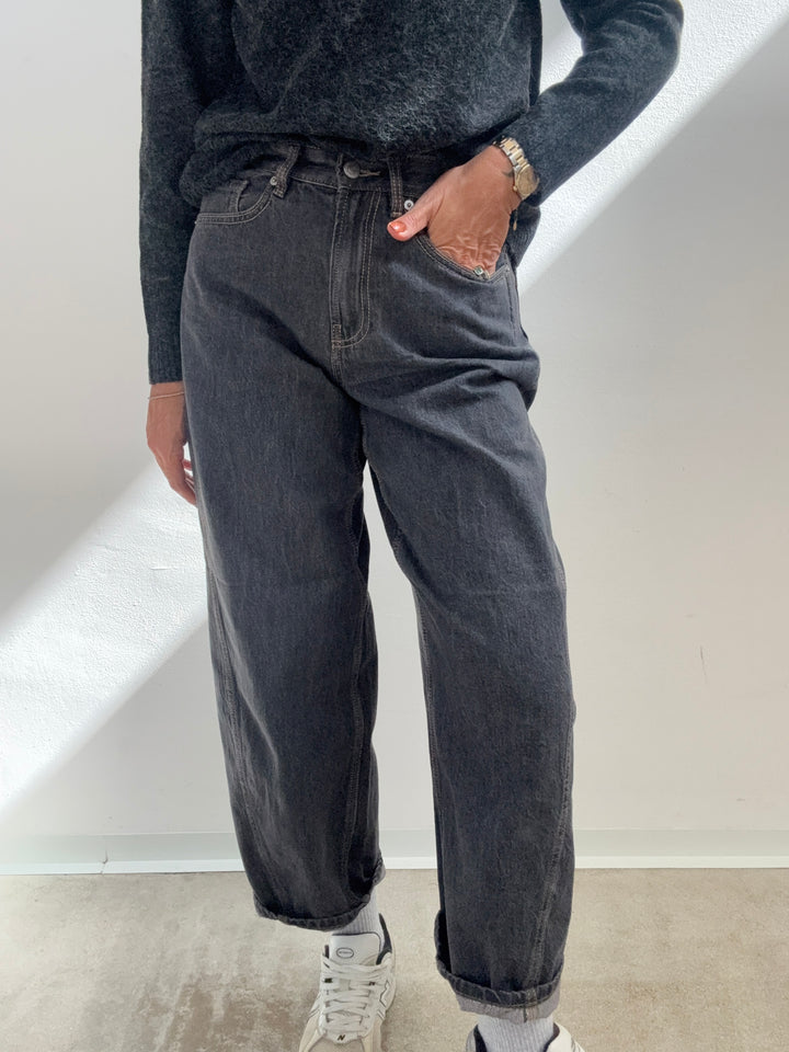 DENIM BARREL ZOE GRIGIO