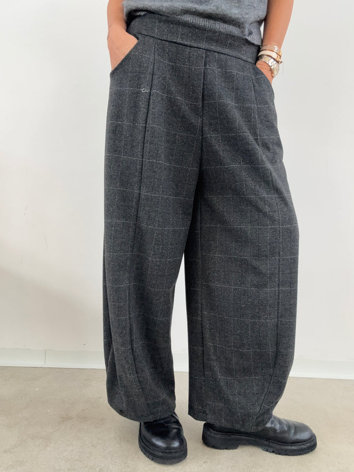 PANTA DORIS GRIGIO SALE E PEPE