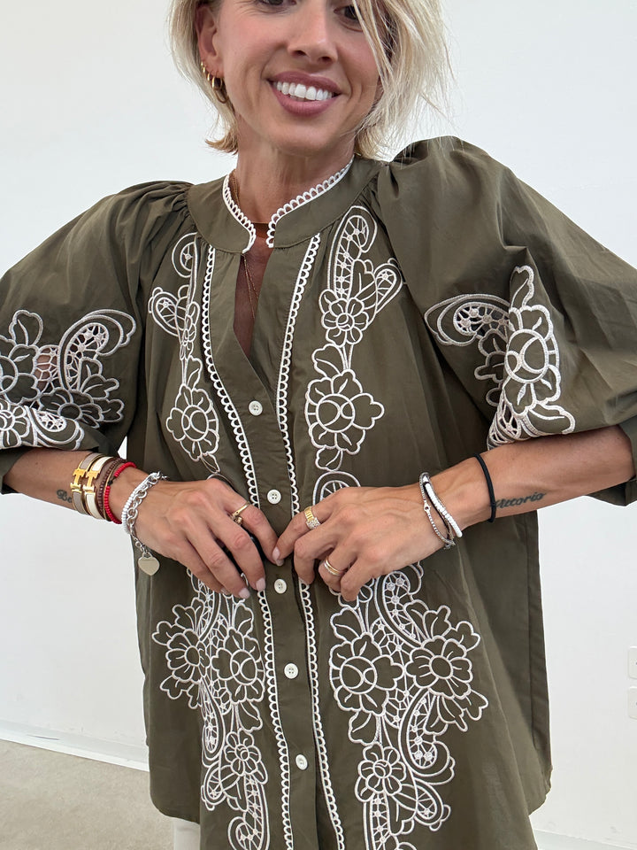 CAMICIA LUISA RICAMO MILI