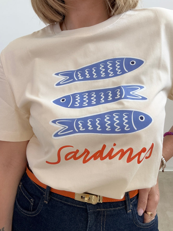 TSHIRT AZUL SARDINES VANIGLIA