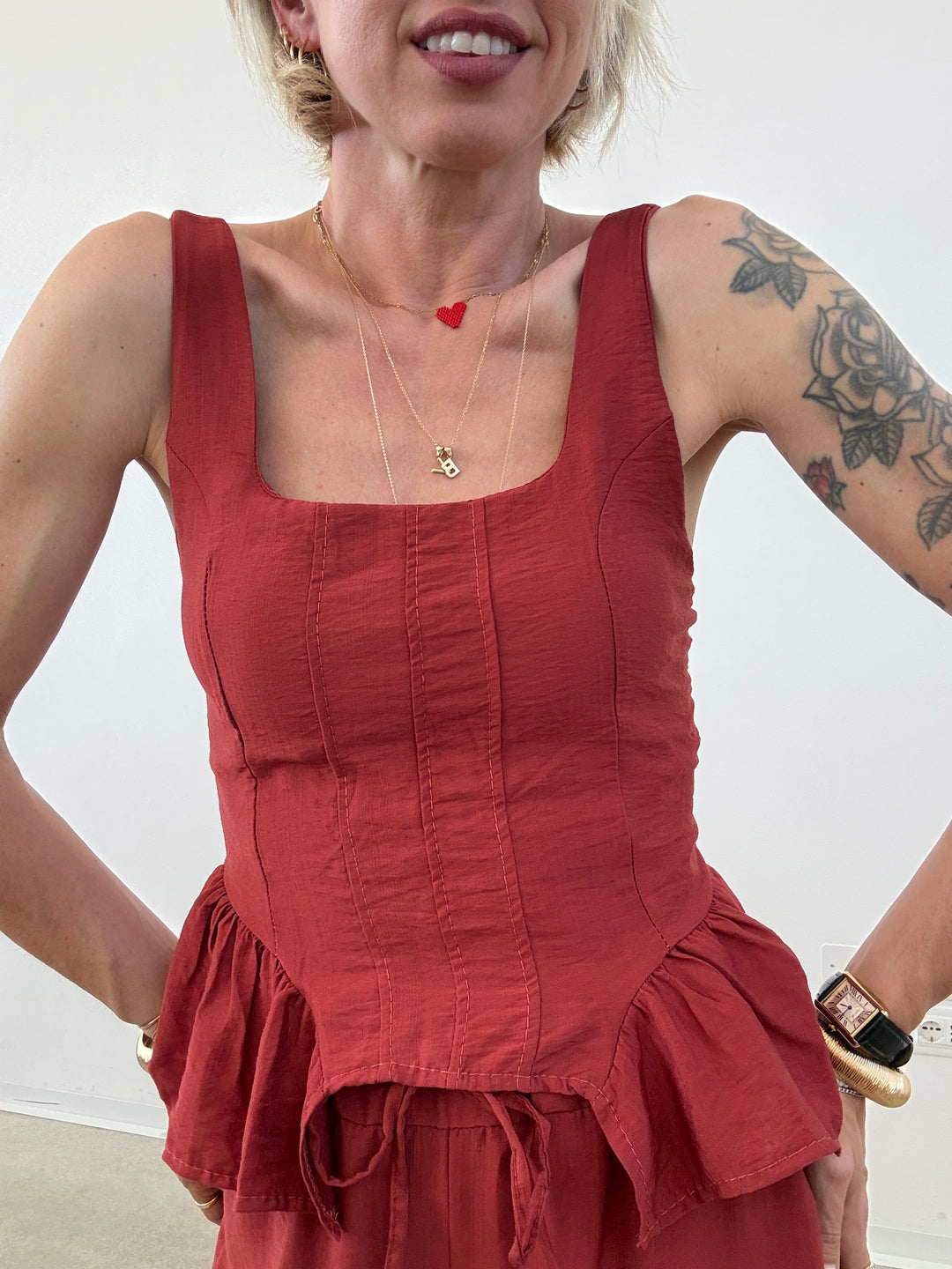 SET POLINA ROSSO COCCIO