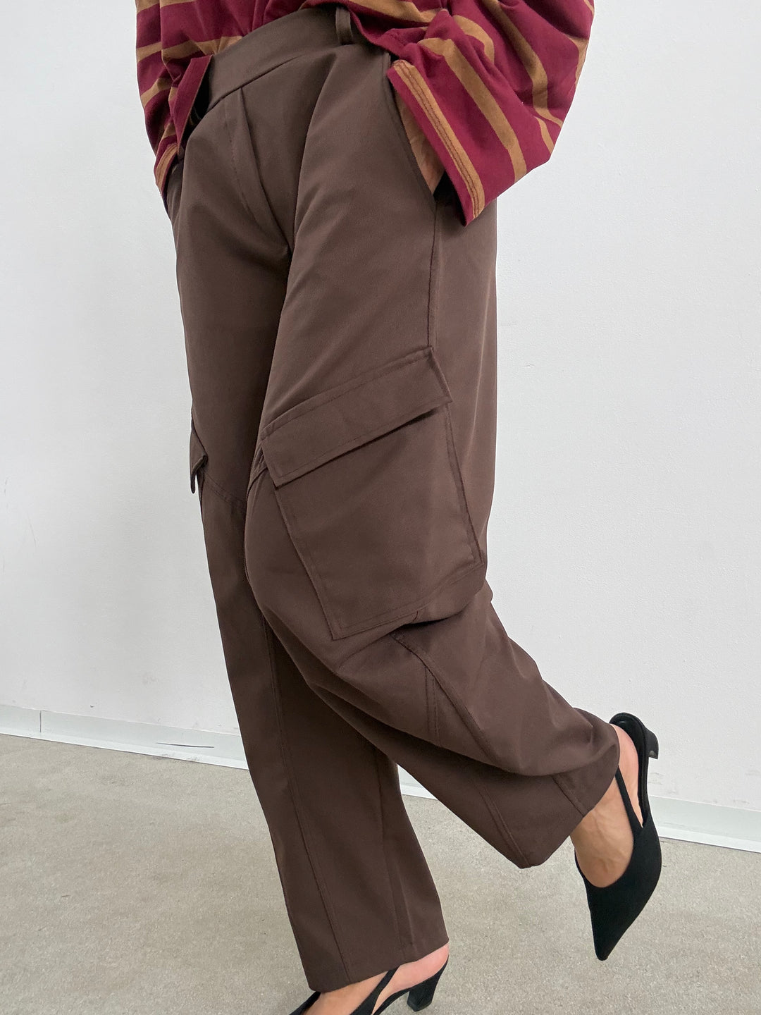 PANTA BRIGITTE CARGO CIOCCOLATO