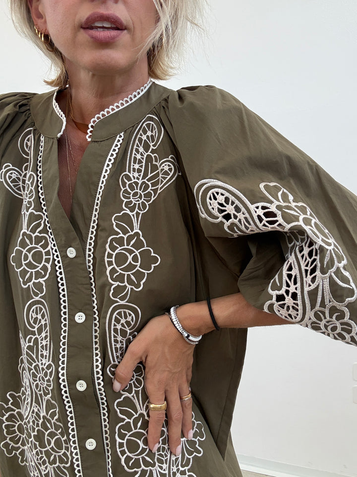 CAMICIA LUISA RICAMO MILI