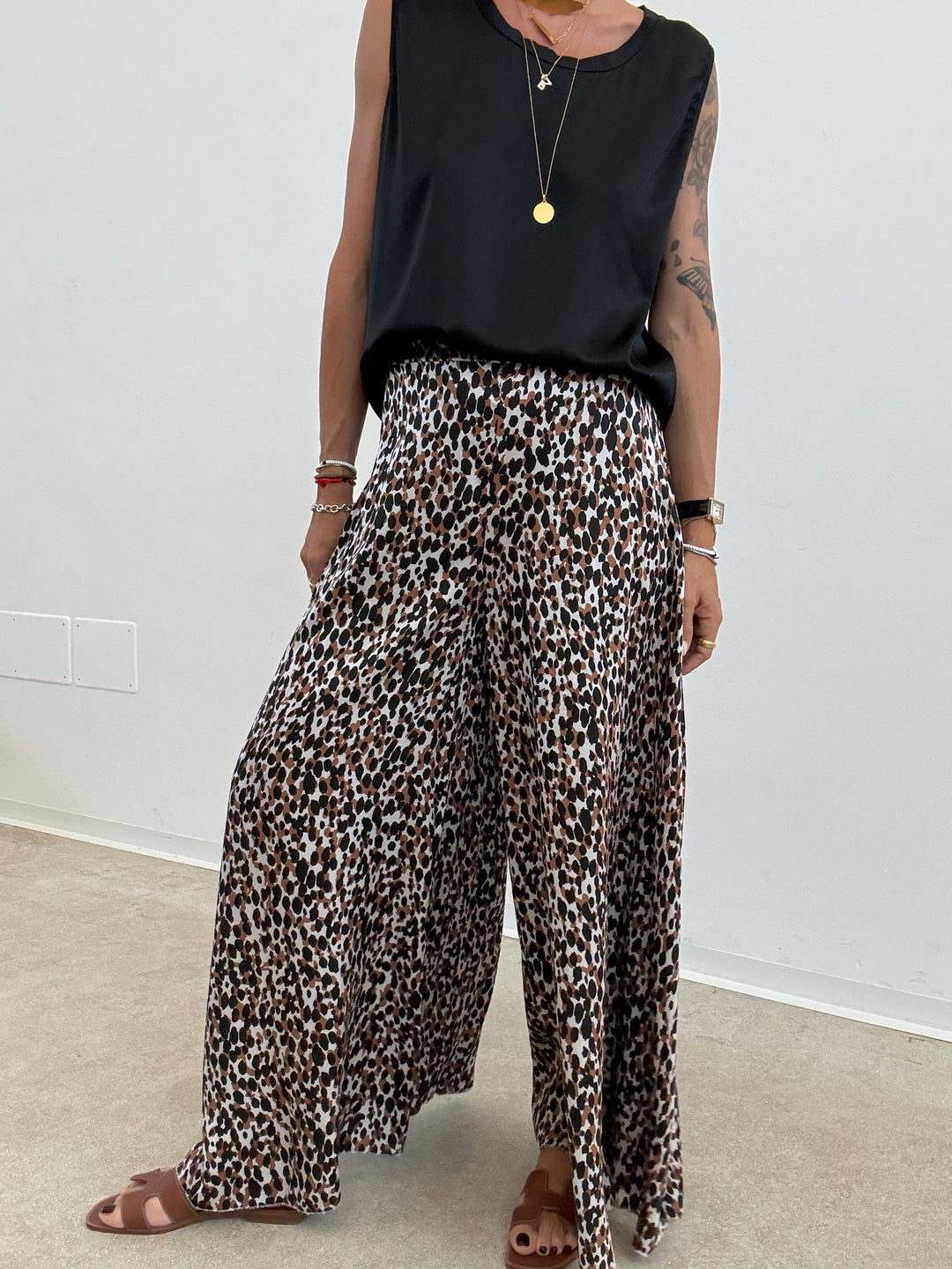 PANTA SATIN MACULATO