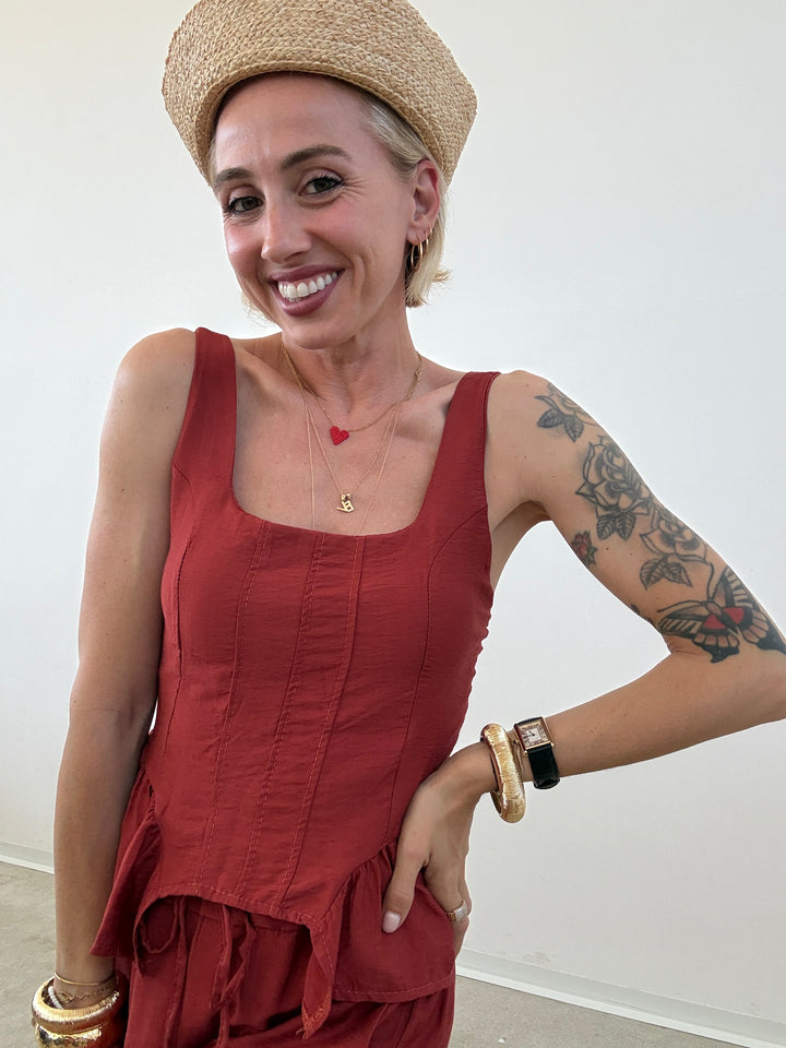 SET POLINA ROSSO COCCIO