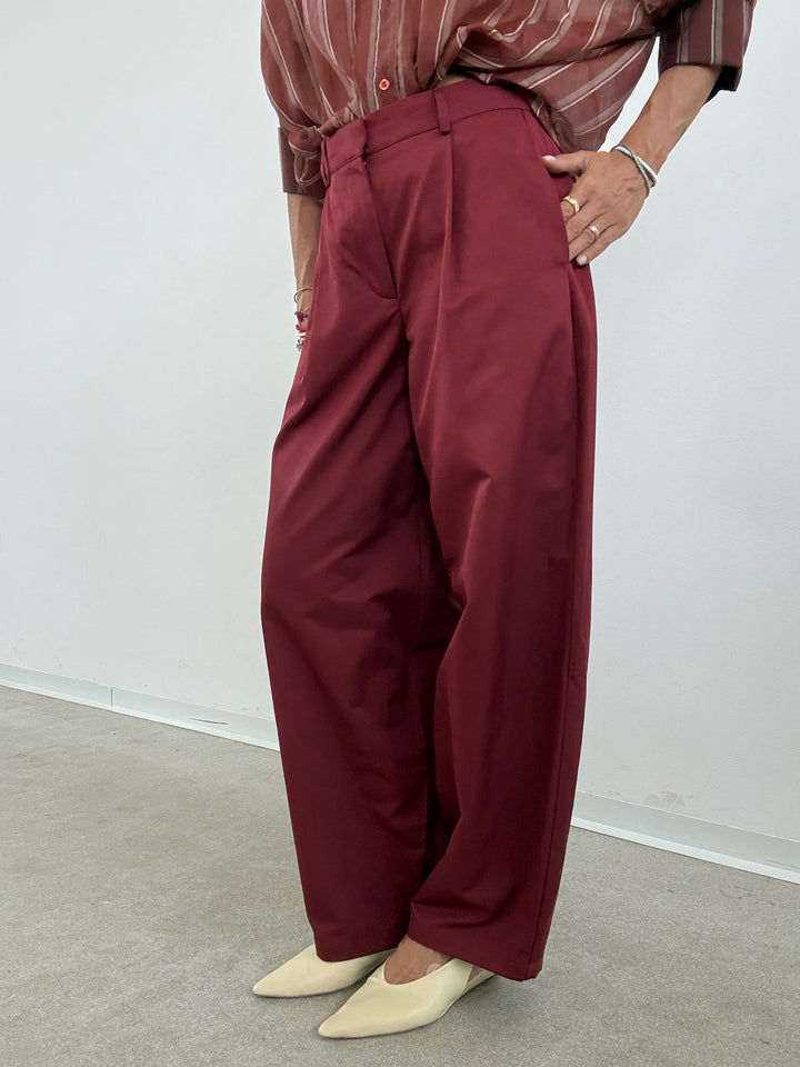 PANTALONE TAYLOR ROSSO SCURO