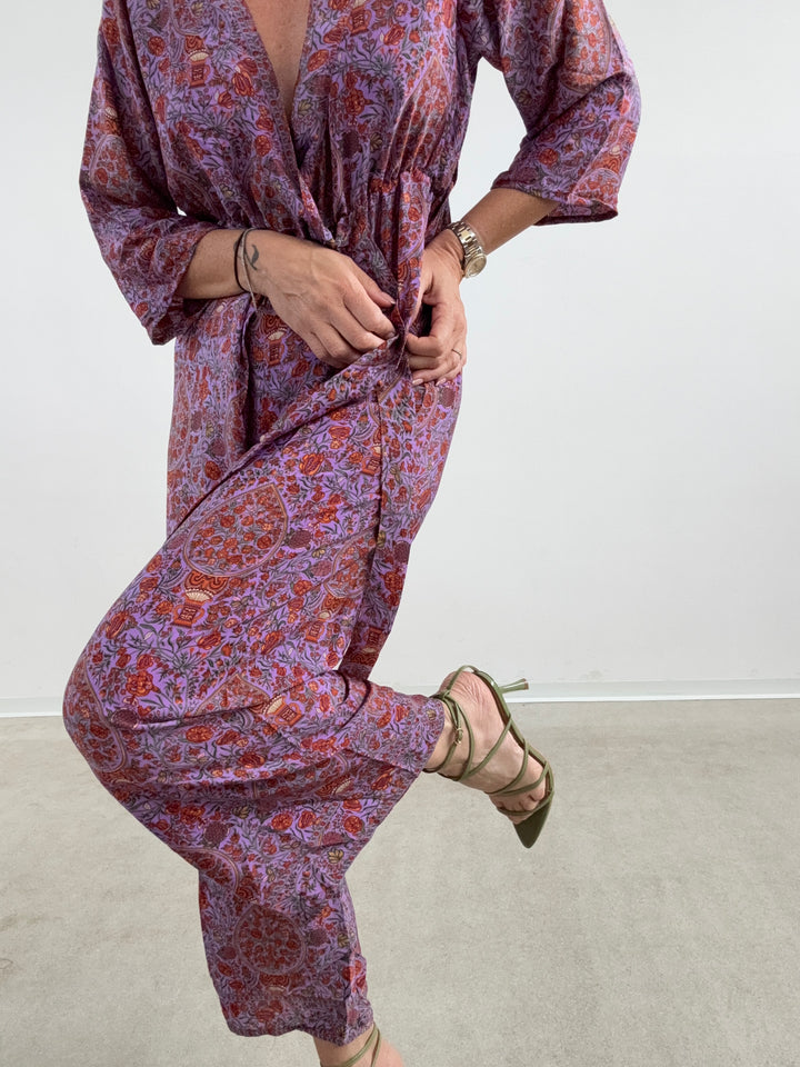 JUMPSUIT DELHI VIOLA/RUST