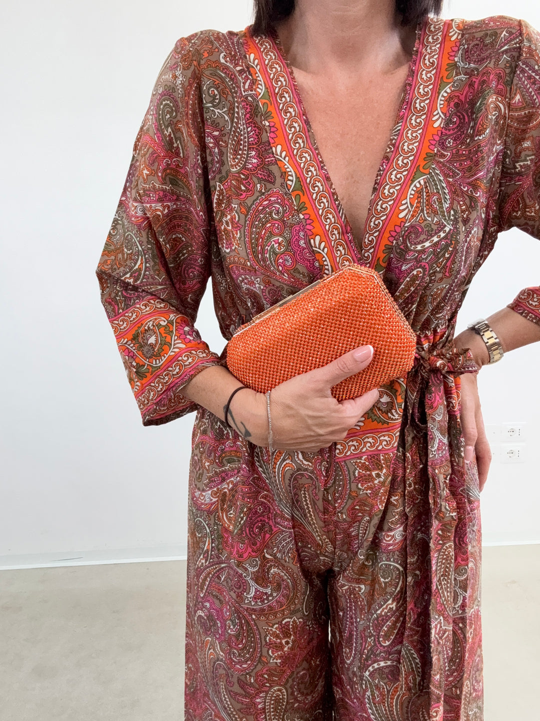 JUMPSUIT DELHI PINK/ORANGE