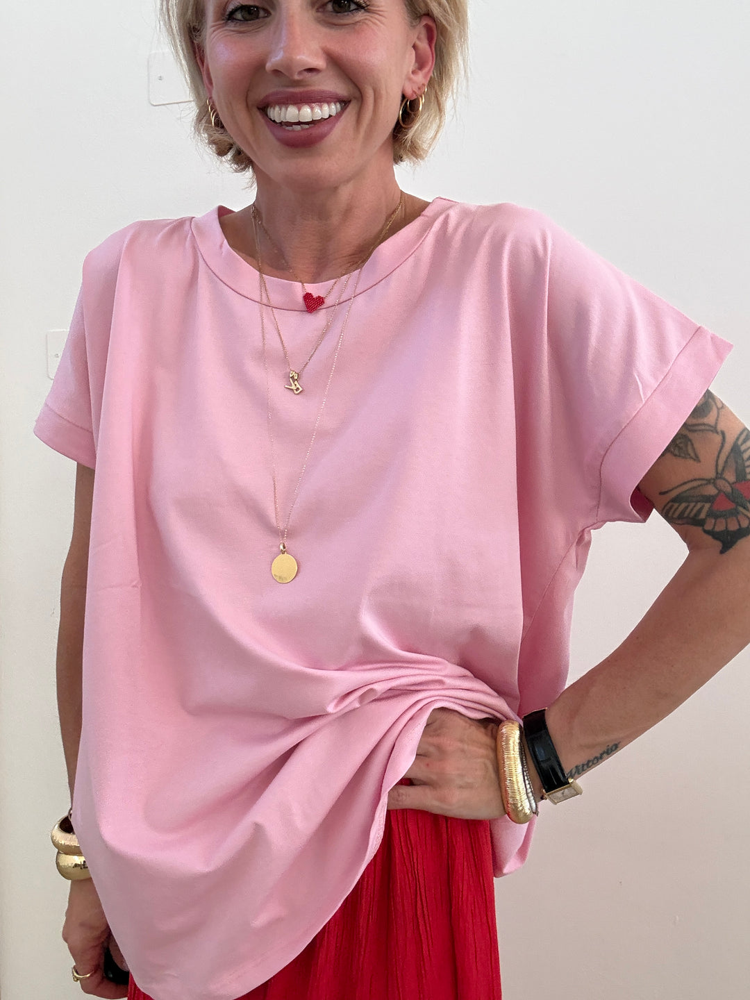 TSHIRT TRACY BASIC PINK