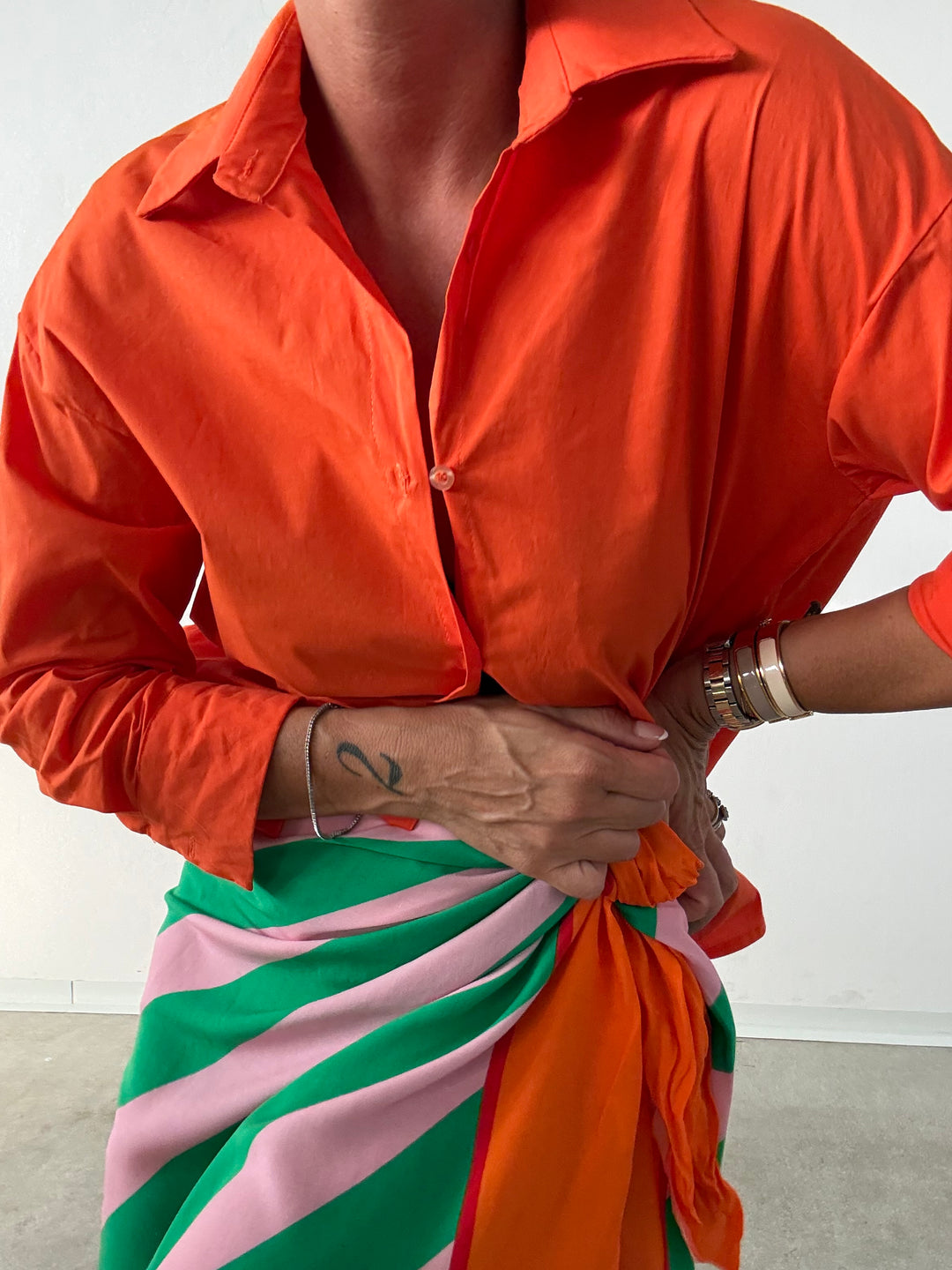 CAMICIA BASIC ARANCIONE