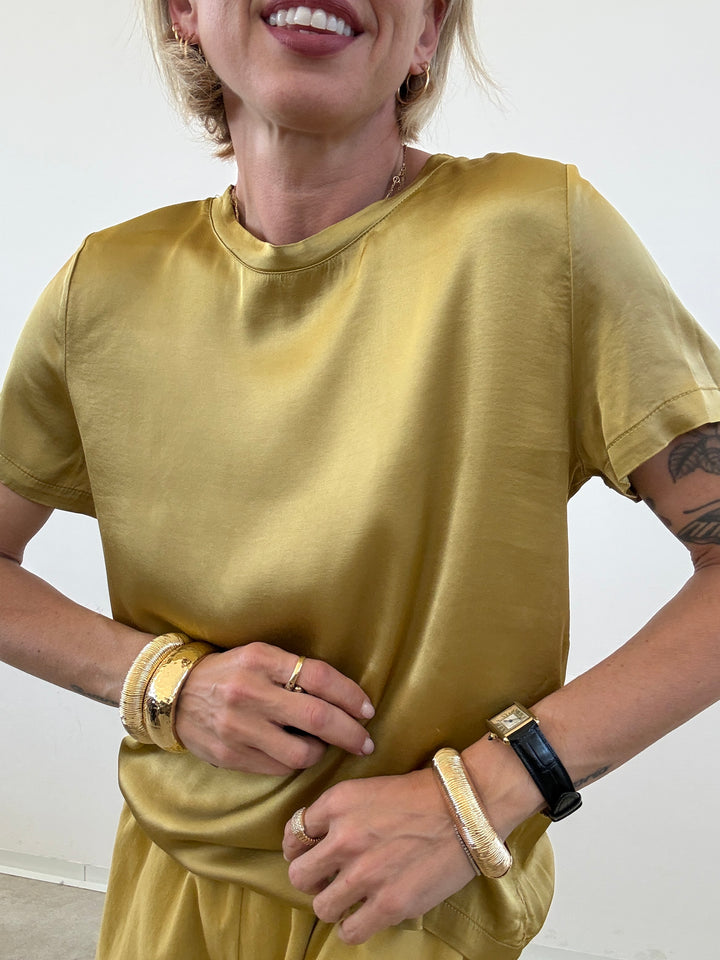 TSHIRT BETTA SATIN OLIO