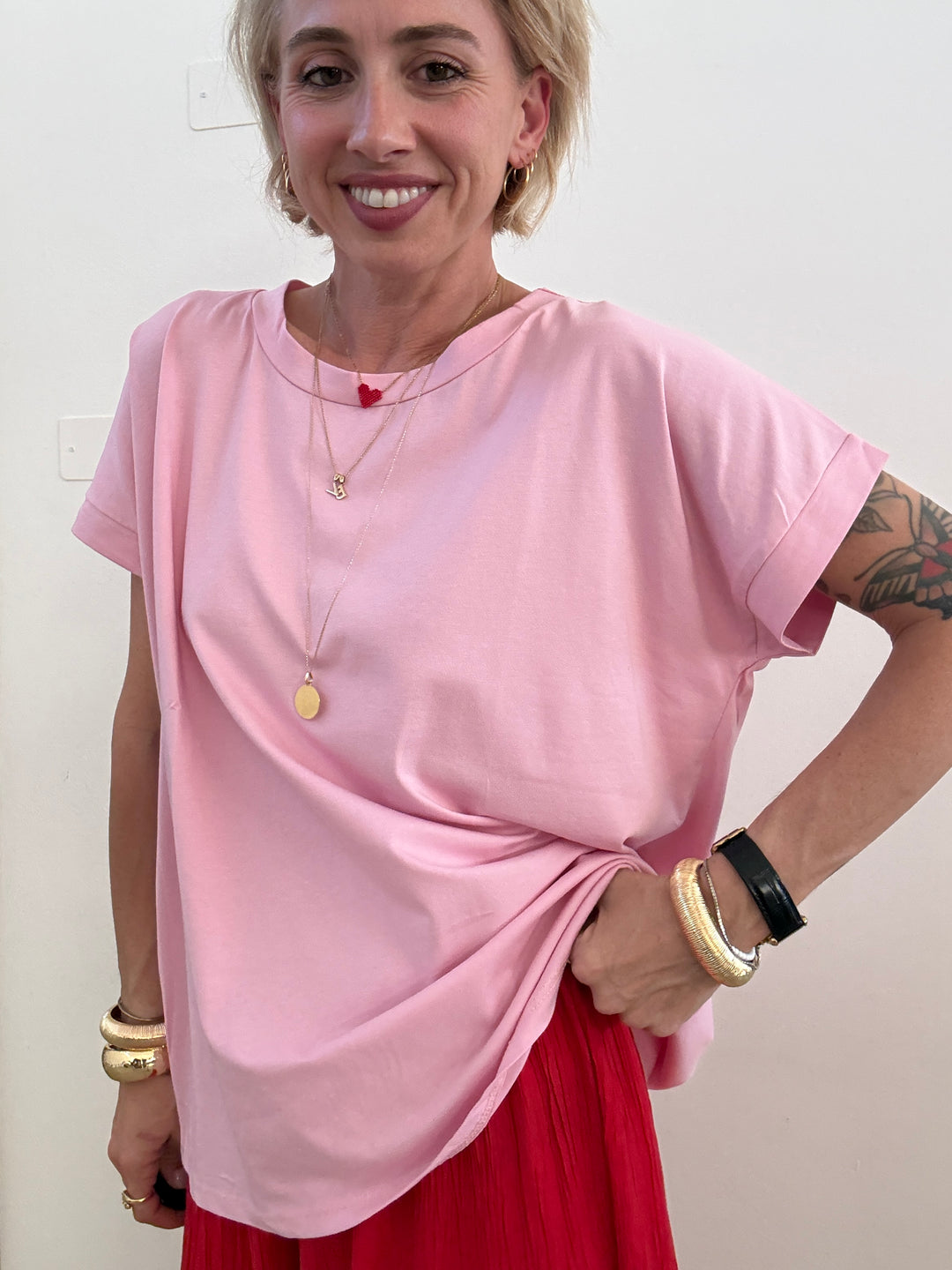 TSHIRT TRACY BASIC PINK