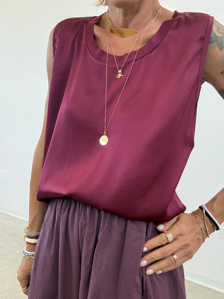 CANOTTA SATIN BORGOGNA