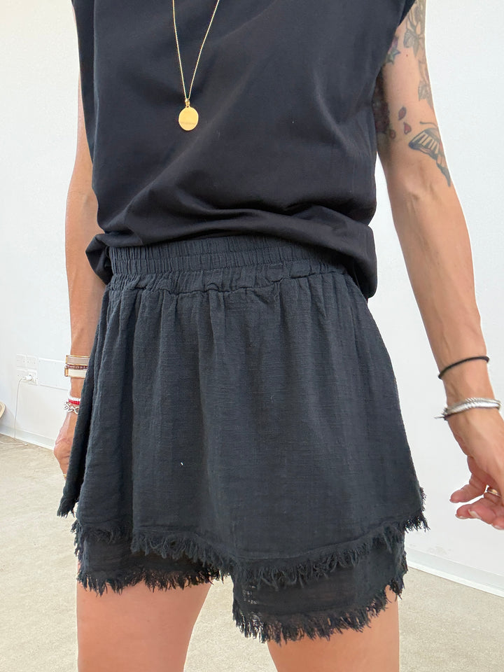 SHORTS GARZA NERO