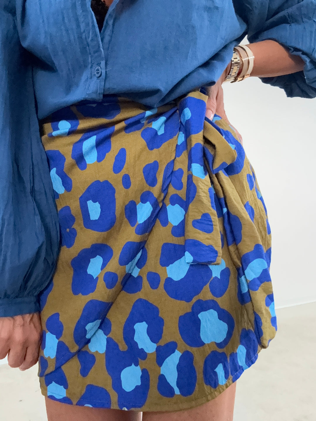 MINIGONNA PAREO MACU BLUETTE OLIO