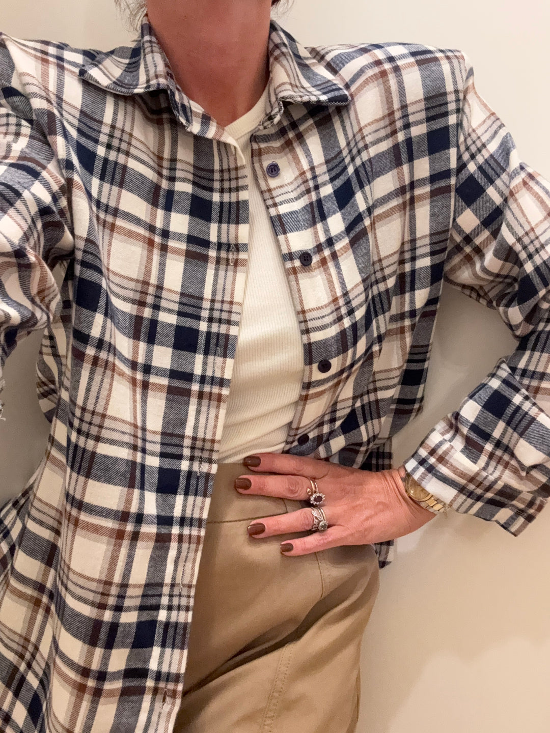 CAMICIA HEIDI CHECK BLU