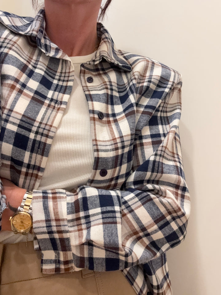 CAMICIA HEIDI CHECK BLU