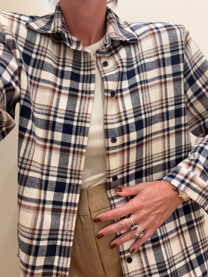 CAMICIA HEIDI CHECK BLU