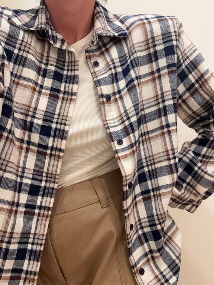 CAMICIA HEIDI CHECK BLU