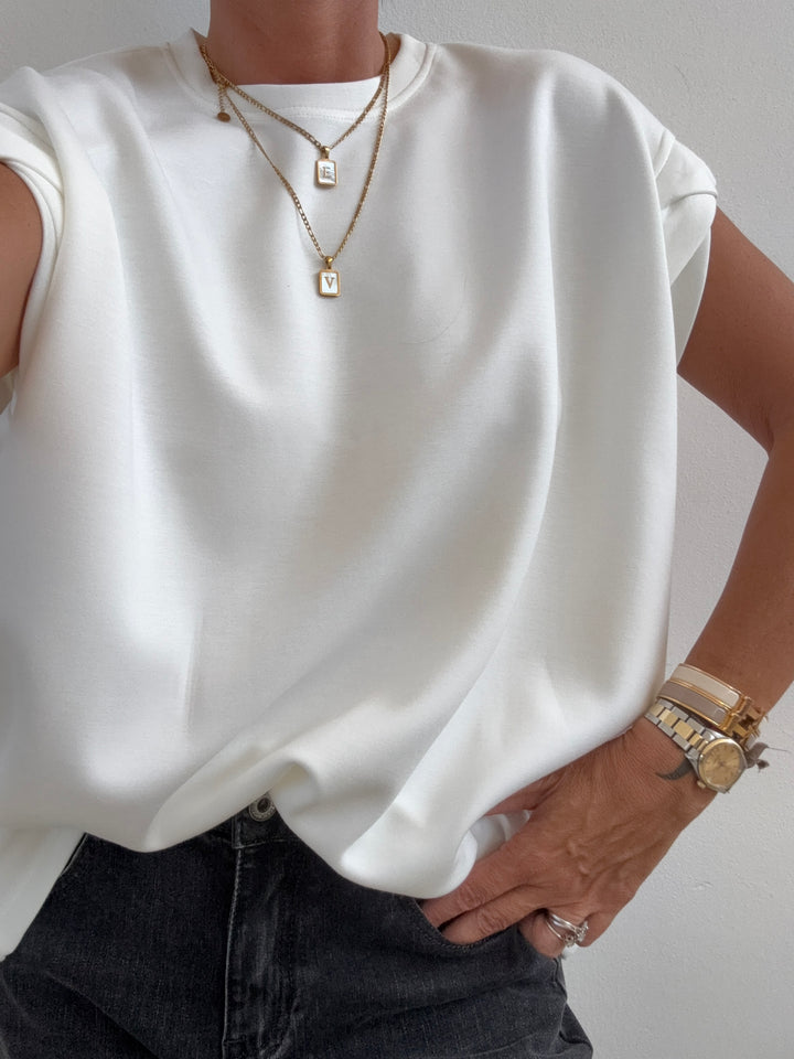 TSHIRT BRENDA NEOPRENE LATTE