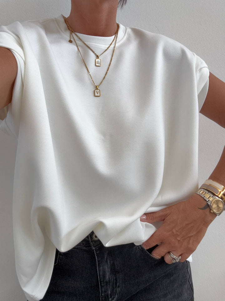 TSHIRT BRENDA NEOPRENE LATTE