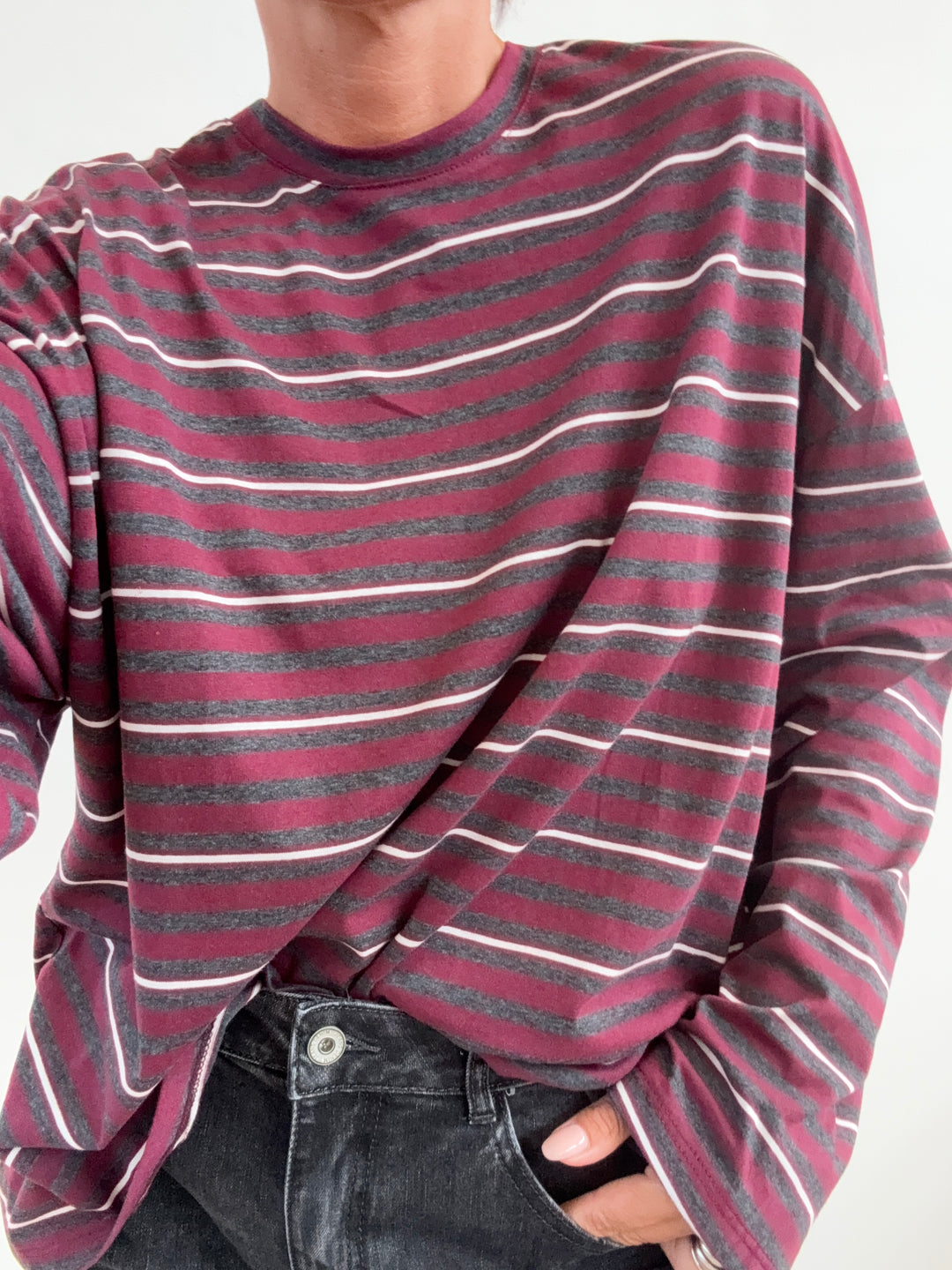 TSHIRT MARINA RIGA BORDEAUX/ANTRACITE