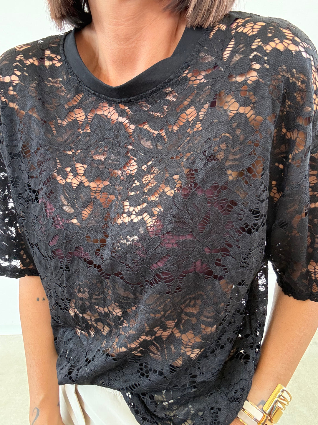 TSHIRT PIZZO NERO
