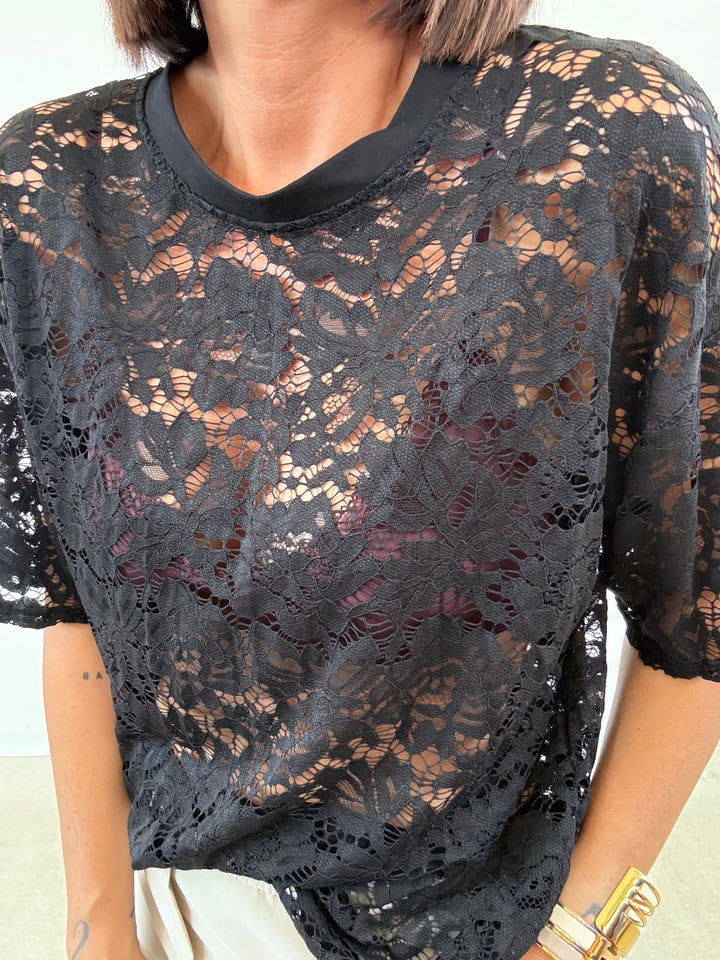 TSHIRT PIZZO NERO