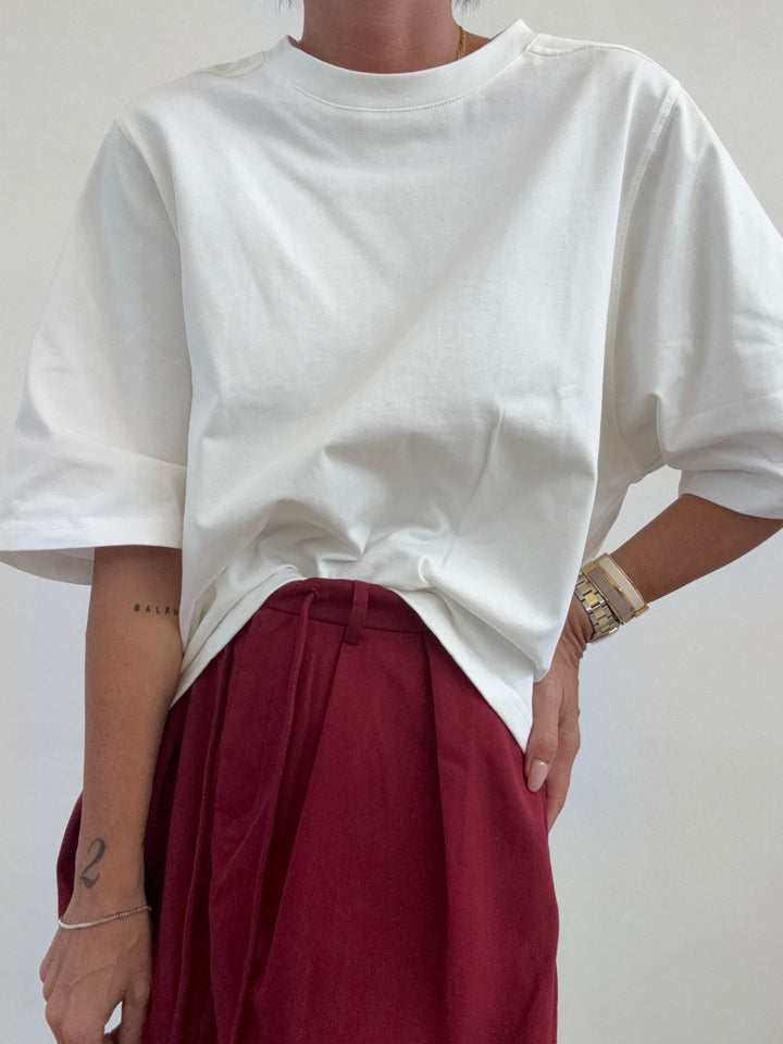 TSHIRT STAR COTONE BIANCO