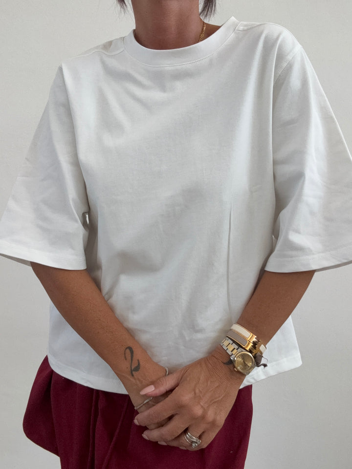 TSHIRT STAR COTONE BIANCO