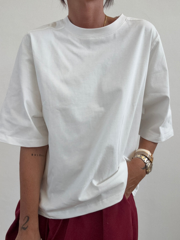 TSHIRT STAR COTONE BIANCO