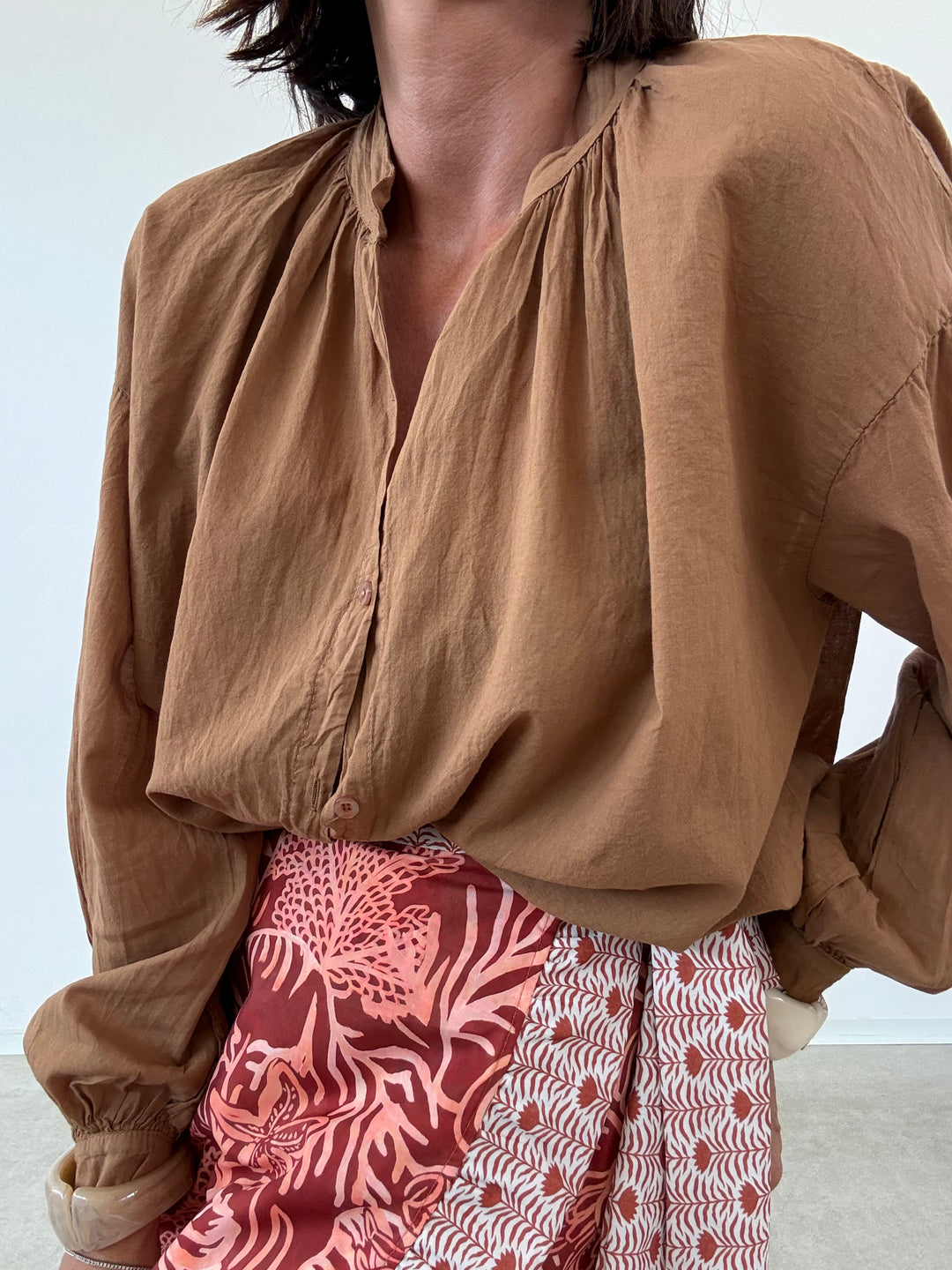 CAMICIA MUSSOLA BISCOTTO