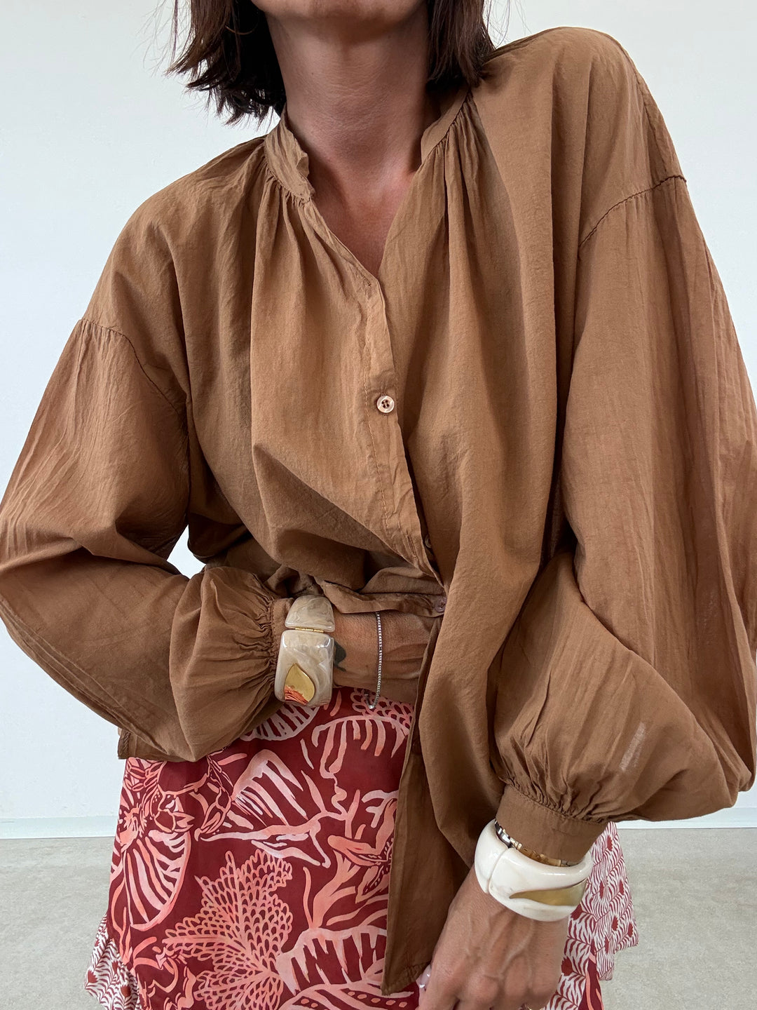 CAMICIA MUSSOLA BISCOTTO