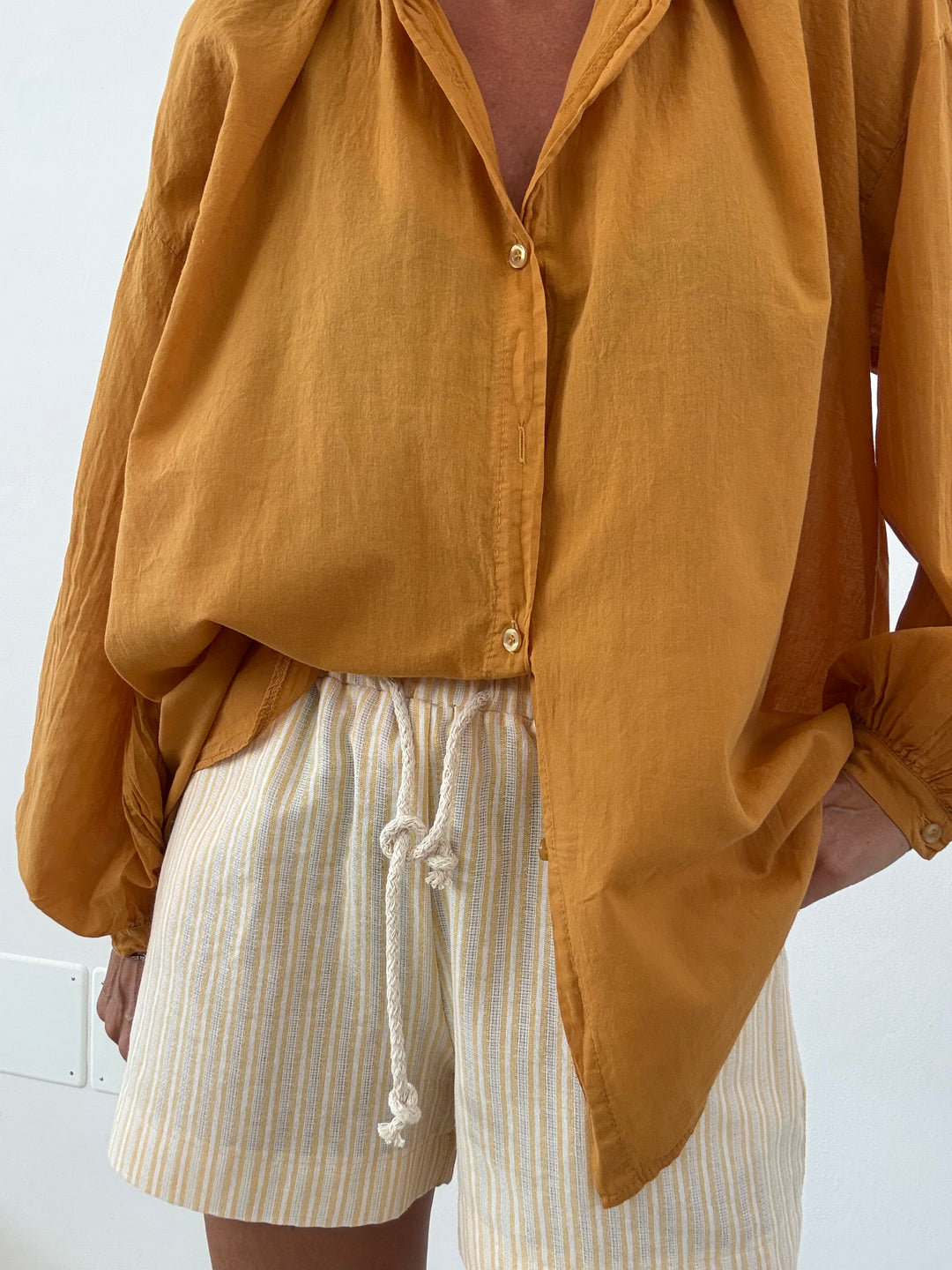 SHORTS RIGA GIALLO AVORIO