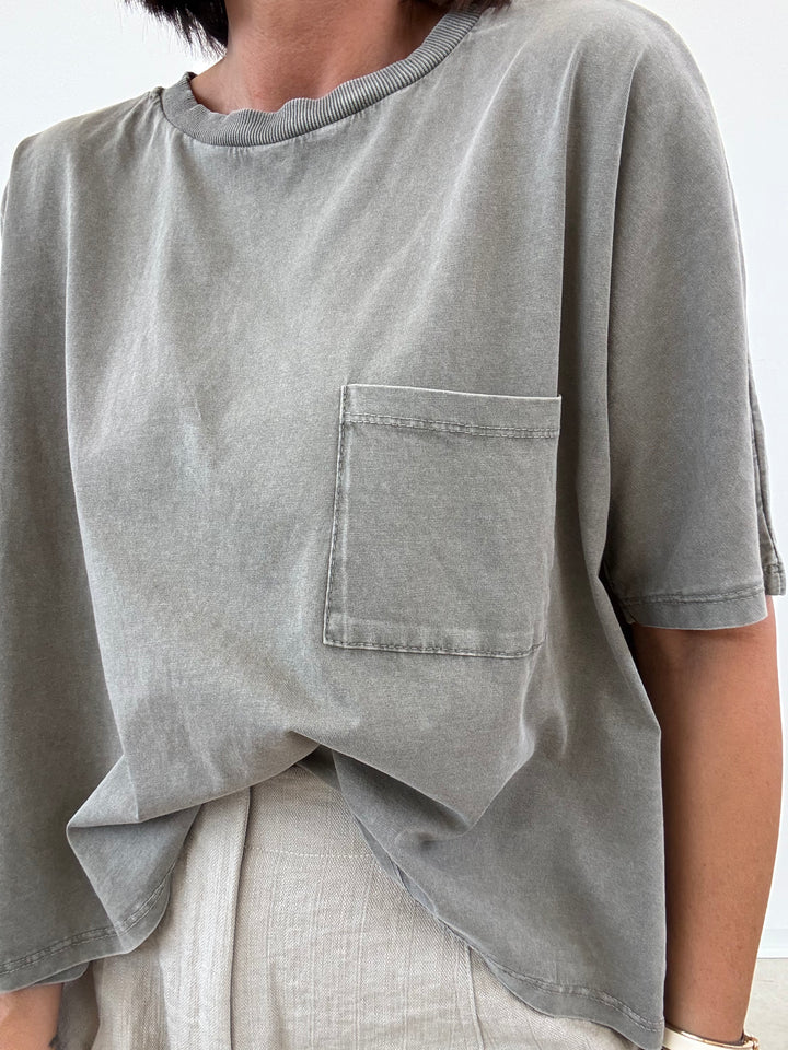 TSHIRT SCATOLA STONE SALVIA