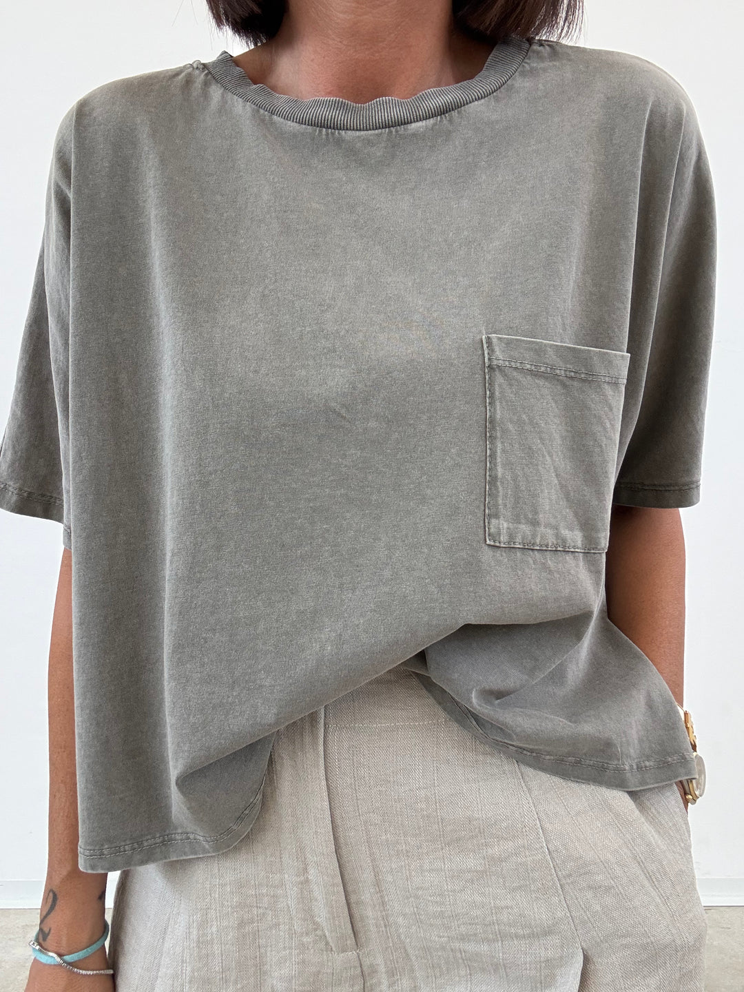 TSHIRT SCATOLA STONE SALVIA