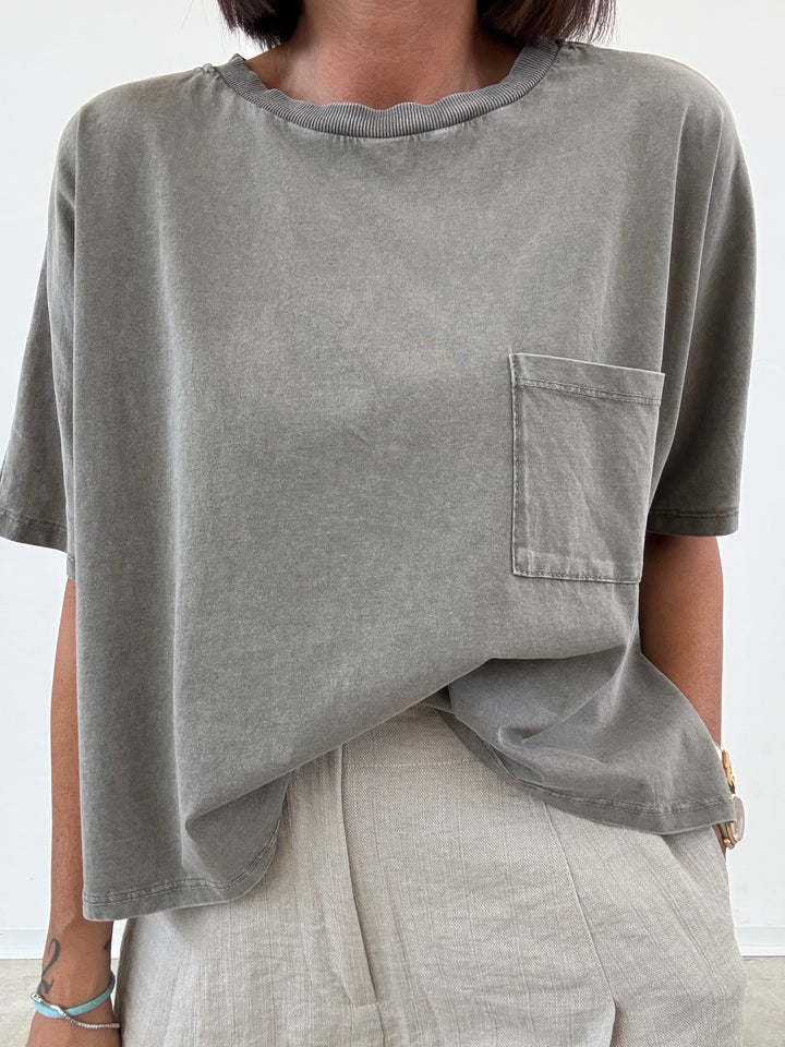 TSHIRT SCATOLA STONE SALVIA