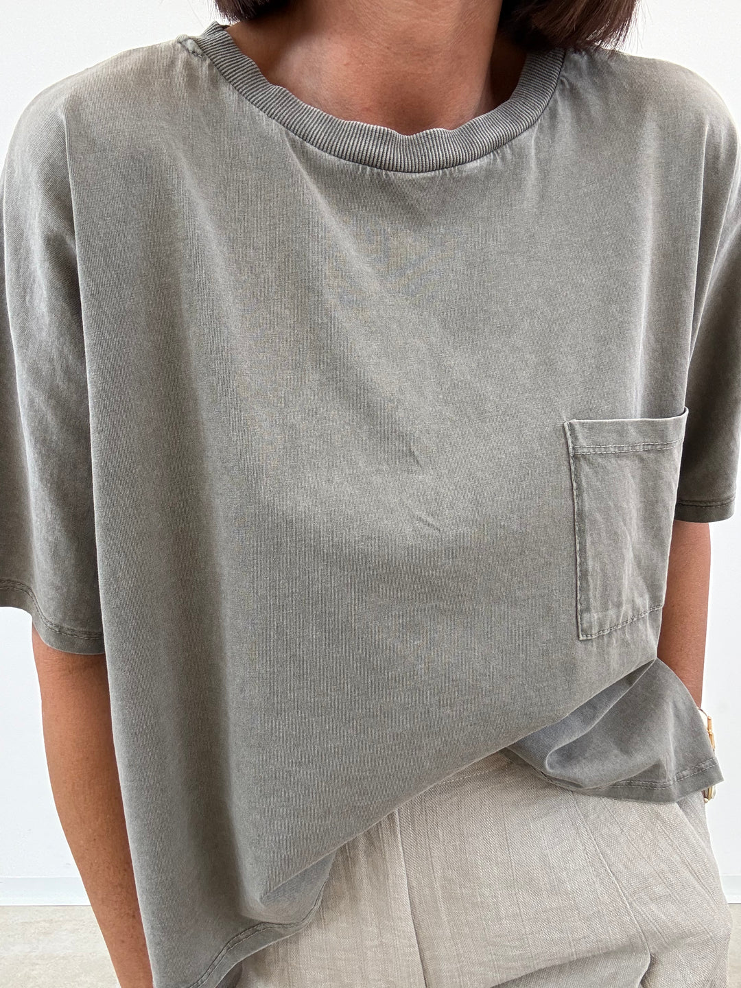 TSHIRT SCATOLA STONE SALVIA