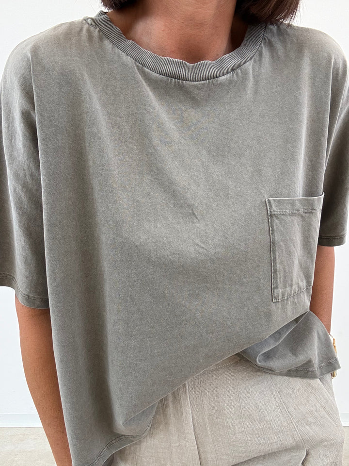 TSHIRT SCATOLA STONE SALVIA