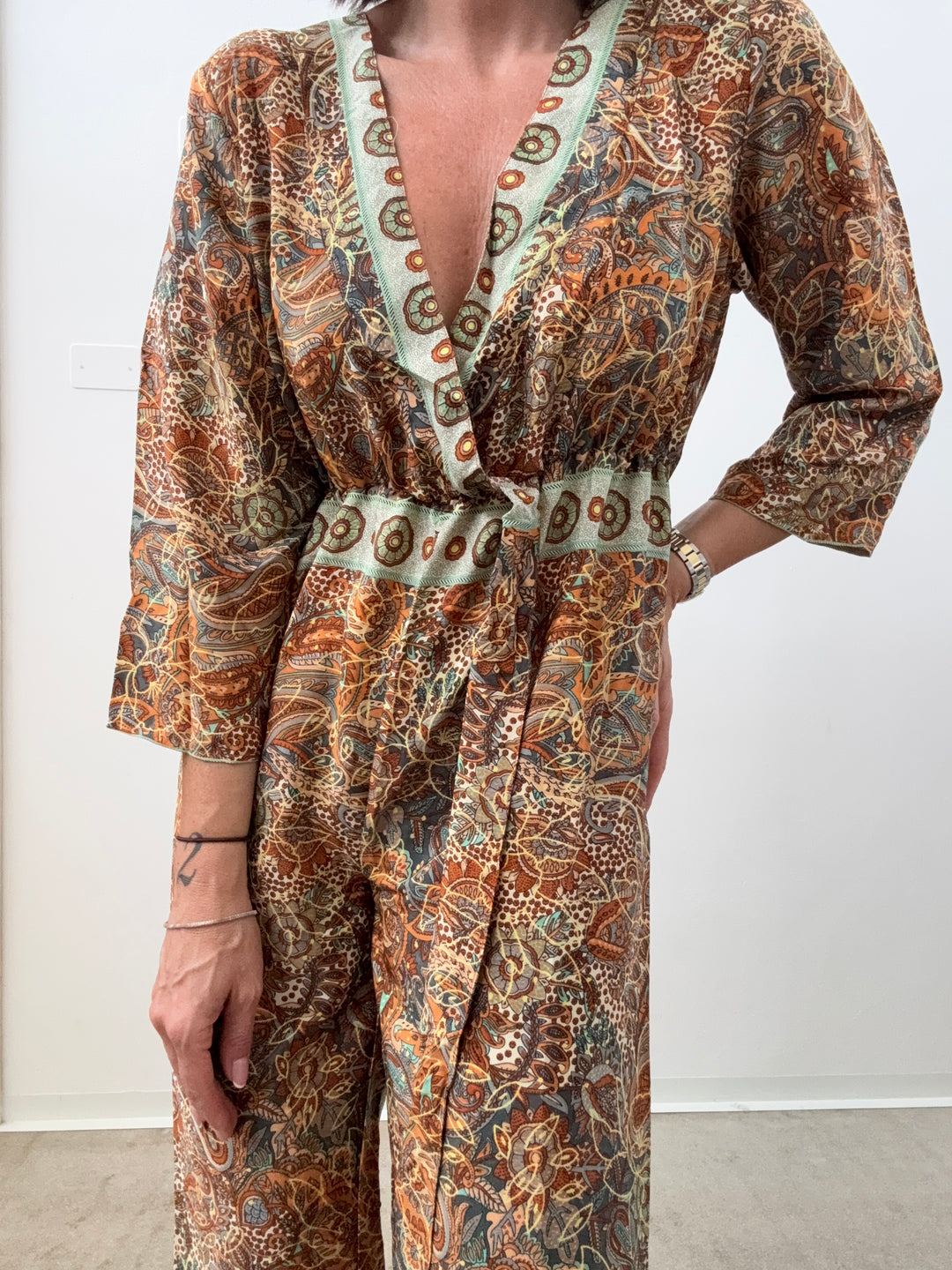 JUMPSUIT DELHI ALBICOCCA/TIFFANY