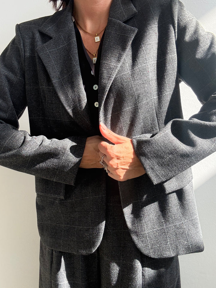 GIACCA DORIS SALE E PEPE GRIGIO